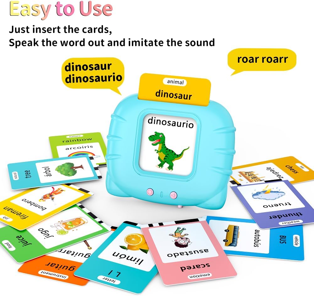 Magnetic IQ™ Bilingual Talking Flash Card Set