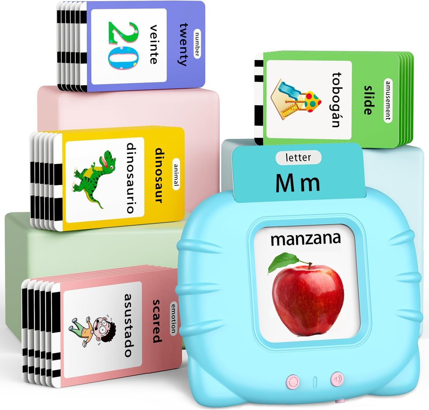 Magnetic IQ™ Bilingual Talking Flash Card Set