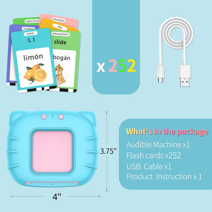 Magnetic IQ™ Bilingual Talking Flash Card Set