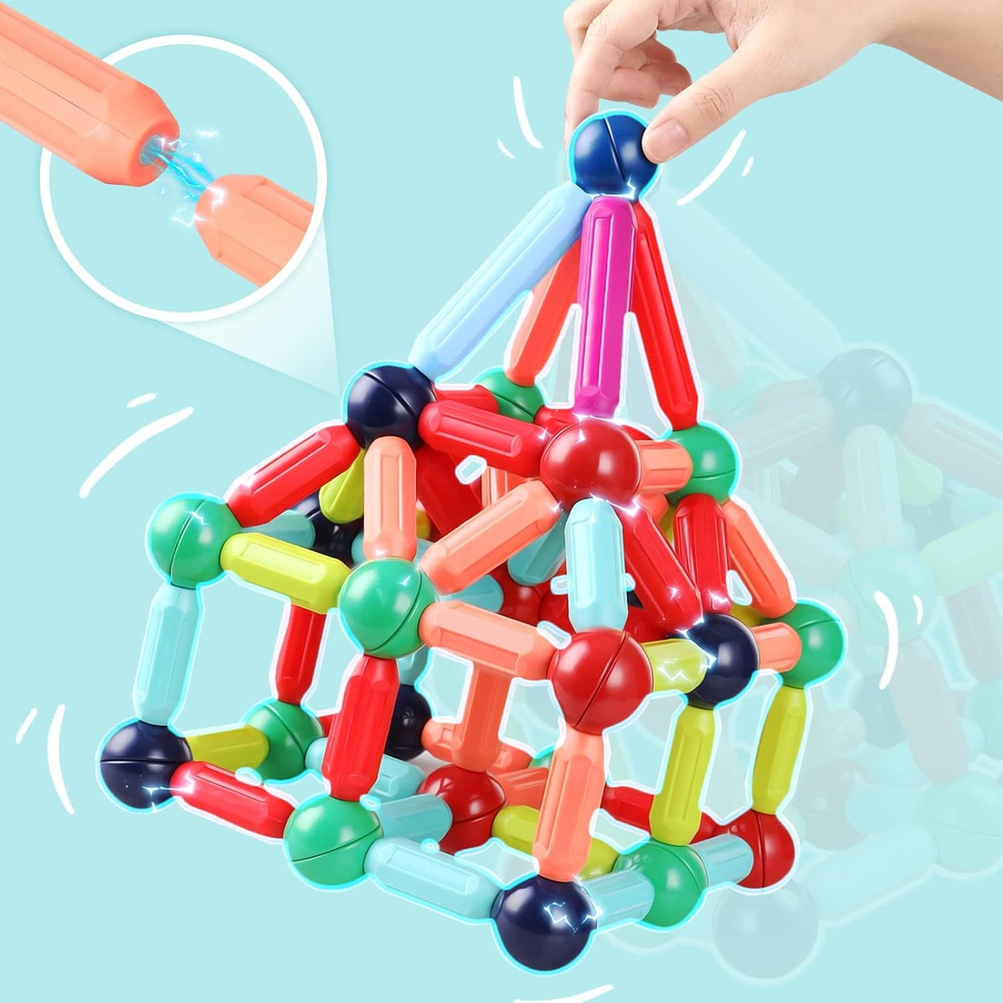 Magnetic IQ™ Building Stick Set